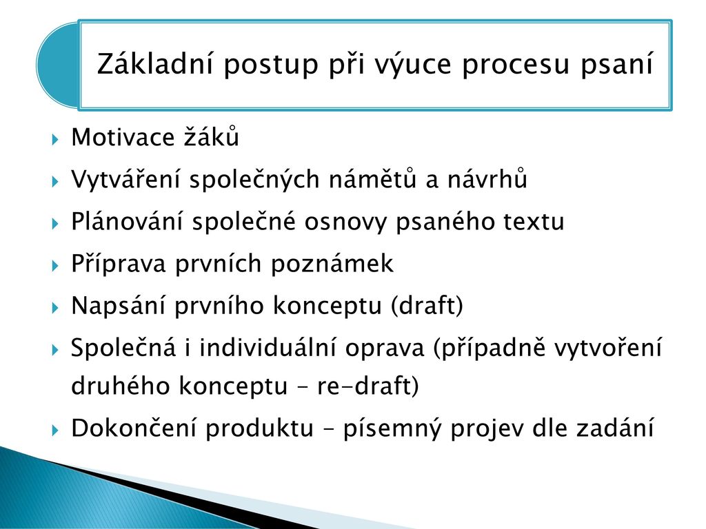 METODICKÉ LISTY výstup projektu Vzdělávací středisko pro další